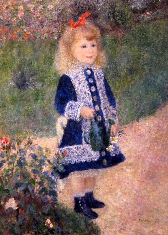 Pierre Auguste Renoir A Girl with a Watering Can oil painting image